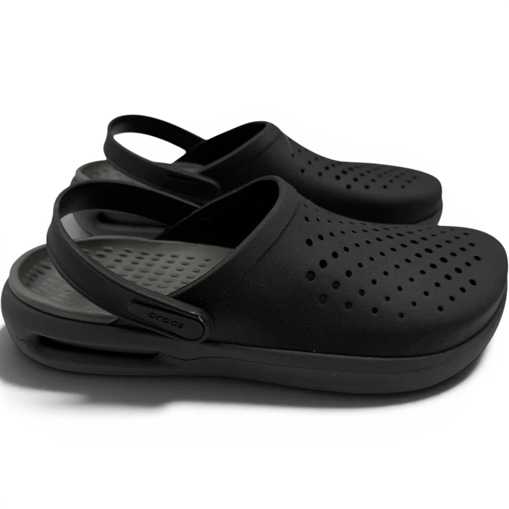 Crocs Inmotion Clog Men 12 Black LiteRide Comfort Sandal 209964-001 **NEW**